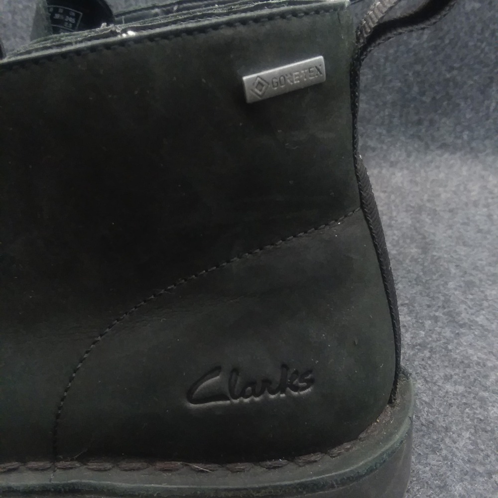 Clarks‎ Desert Boot Mens US 7M Black Gore-Tex Leather Lace-Up Ankle Boots - Picture 14 of 14